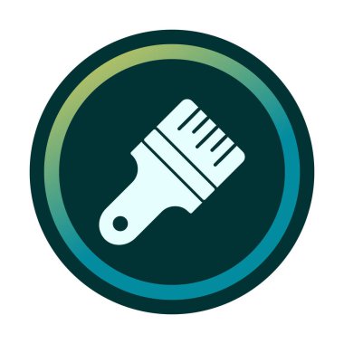 fırça ağ ikonu vektör illüstrasyonu