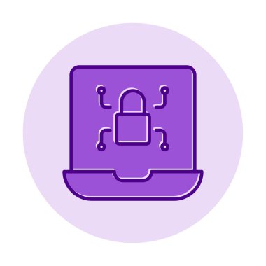 Basit düz Ransomware bilgisayar simgesi