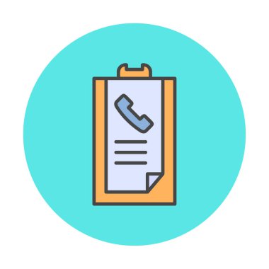 Basit Arama Listesi Geçmişi simgesi, vektör illüstrasyonu