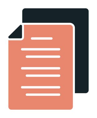 belgelerin vektör çizimi simgesi  