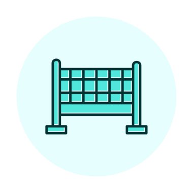 voleybol net simge vektör çizim