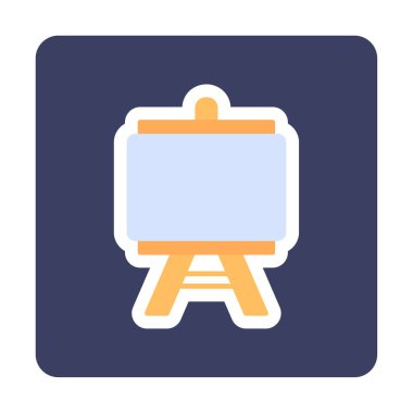 Resim yapmak. Web simgesi basit illüstrasyon