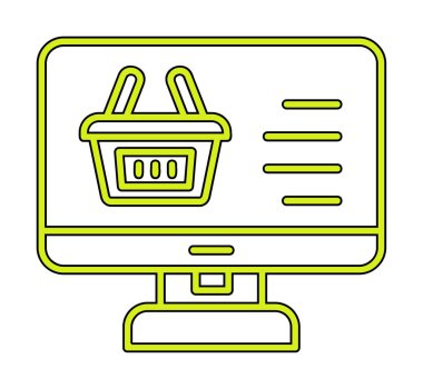 çevrimiçi alışveriş vektörü tasarımı                        