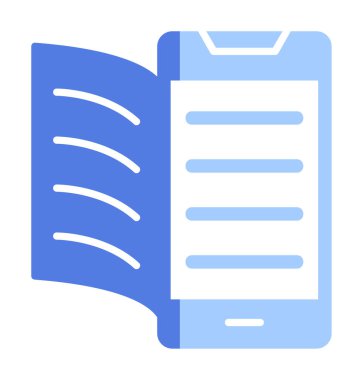 Dijital Kitap simgesi vektör illüstrasyonuName