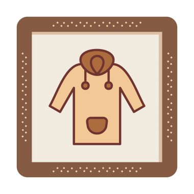 Yağmurluk Web simgesi, vektör illüstrasyonu