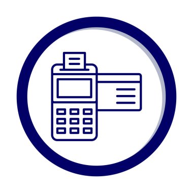 Kredi Kartı Makinesinin vektör çizimi