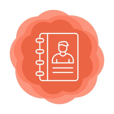 kitap simgesini başvurun, illüstrasyon vektör 