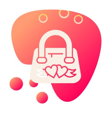 el çantası web simgesi, vektör çizim