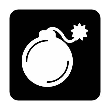 karikatür bombası, vektör illüstrasyonu