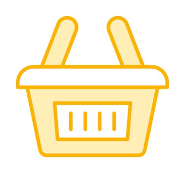 Alışveriş arabası ikon vektör illüstrasyonu 