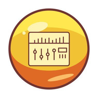 Modern Ses Karıştırıcı simgesinin vektör çizimi              