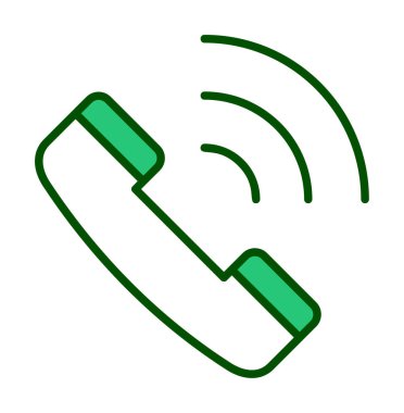 Basit telefon çağrı simgesi, vektör tasarımı