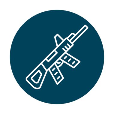 Makine Tüfeği vektör illüstrasyonu