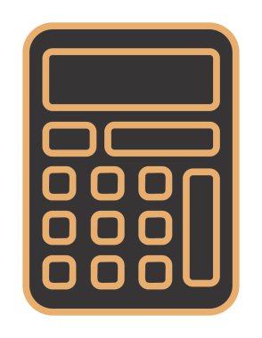 Basit düz hesap makinesi düz vektör simgesi