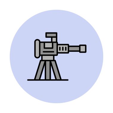 Makine Tüfeği vektör illüstrasyonu