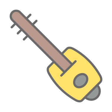 Shamisen vektör simgesi tasarımı