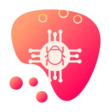 düz Spyware simge vektör çizimi 