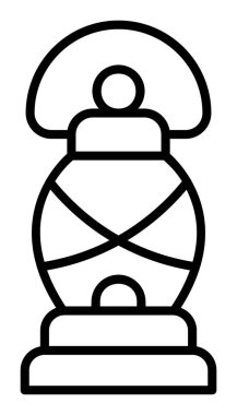 fener düz simgesi, vektör illüstrasyonu 