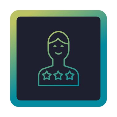 Müşteri memnuniyeti derecelendirme simgesi, vektör illüstrasyonu  