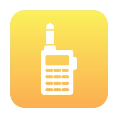 düz telsiz vektör illüstrasyon tasarımı