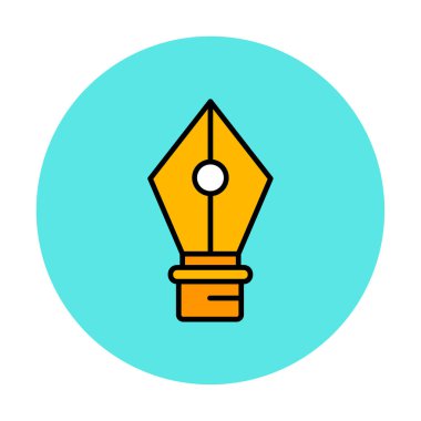 Basit kalem aracı simgesi, vektör illüstrasyonu