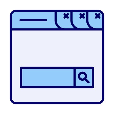 Basit Düz Arama Çubuğu resimlemesi 