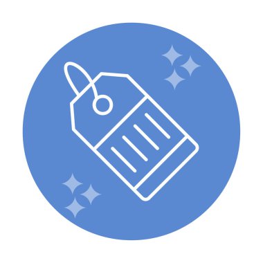 Fiyat Etiketi simgesi, vektör illüstrasyonu basit tasarım