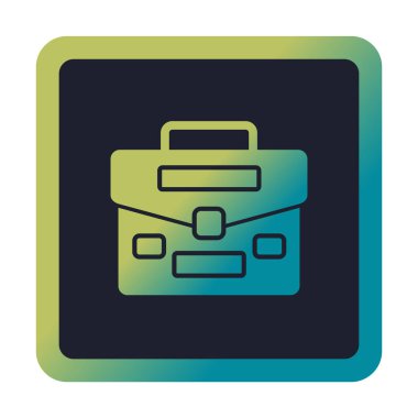 Çanta. Web simgesi basit illüstrasyon  