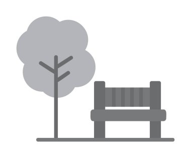 Yedek vektör renk simgesine sahip park 