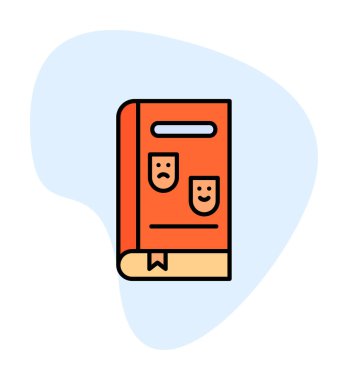 Çizgi Roman simgesi, vektör illüstrasyonu  