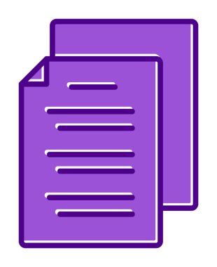 belgelerin vektör çizimi simgesi  