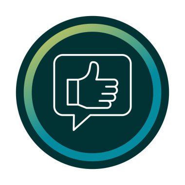 başparmak yukarı Web simgesi, vektör çizim                   