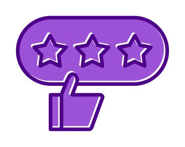 derecelendirme vektör simgesi, İyi İnceleme konsepti                         