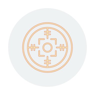 Kapsam renkli vektör simgesi