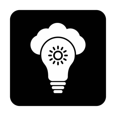 Basit Bulut vektör simgesi. 