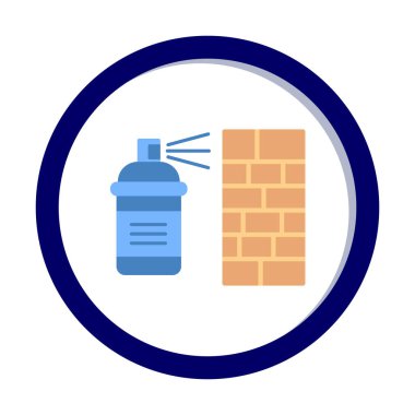 Graffiti web simgesi, vektör illüstrasyonu 