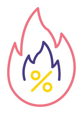 Sıcak Satış simgesiyle basit bir düz ateş 