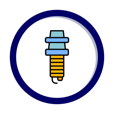 Buji simgesinin vektör illüstrasyonu