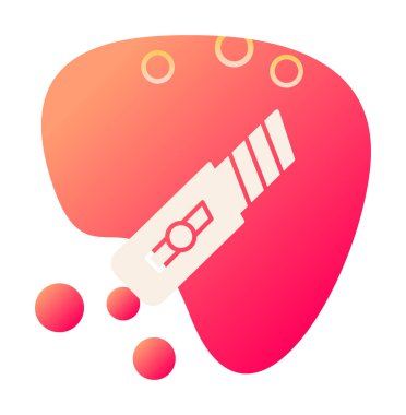 Basit düz kesiciler. Web simgesi çizimi tasarımı