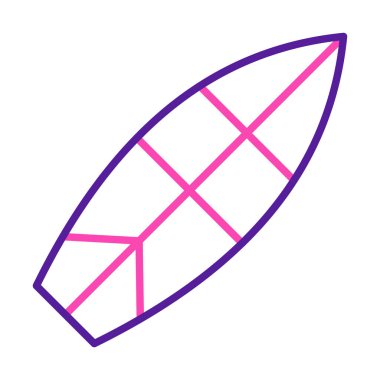 surfboard vector illustration modern icon