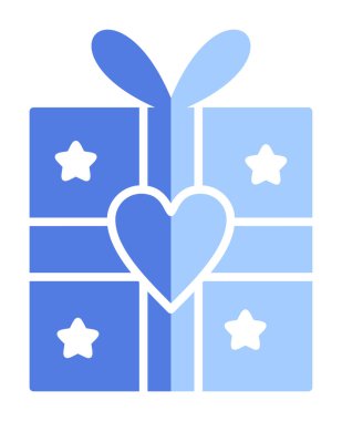 hediye kutusu ikon vektör çizimi tasarımı 