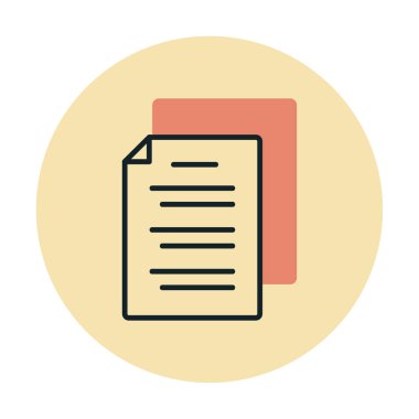 belgelerin vektör çizimi simgesi  