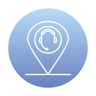 konum pin simgesi, vektör illüstrasyonu basit tasarım