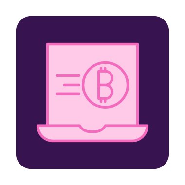 dizüstü bilgisayar simgesi, vektör illüstrasyonu basit tasarım