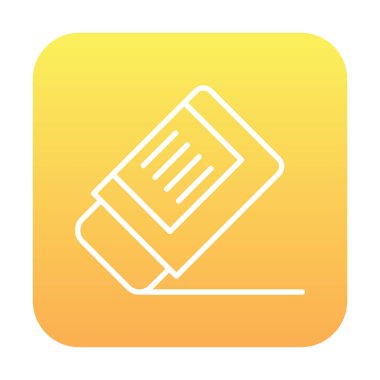 silgi simgesi, vektör illüstrasyonu basit tasarım