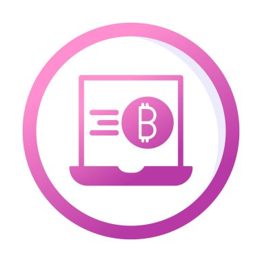 dizüstü bilgisayar simgesi, vektör illüstrasyonu basit tasarım