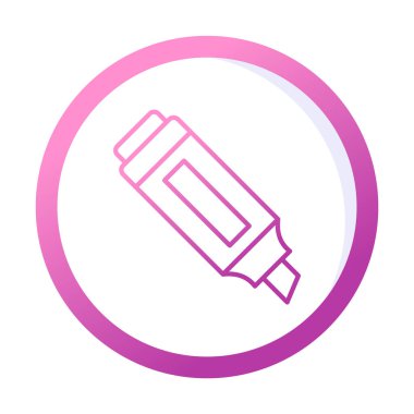 İşaretleyici. Web simgesi basit illüstrasyon                       