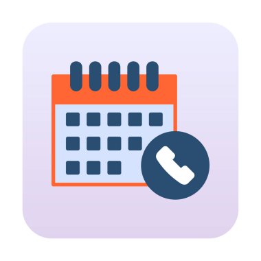 Takvim simgesi, vektör illüstrasyonu basit tasarım