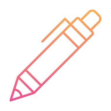 Kalem simgesi, vektör illüstrasyonu. düz tasarım biçimi 