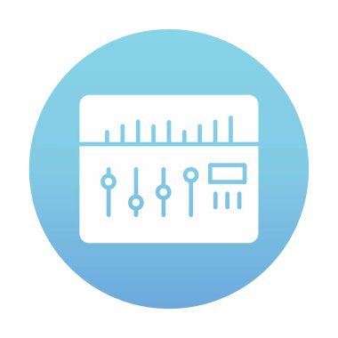 Modern Ses Karıştırıcı simgesinin vektör çizimi              